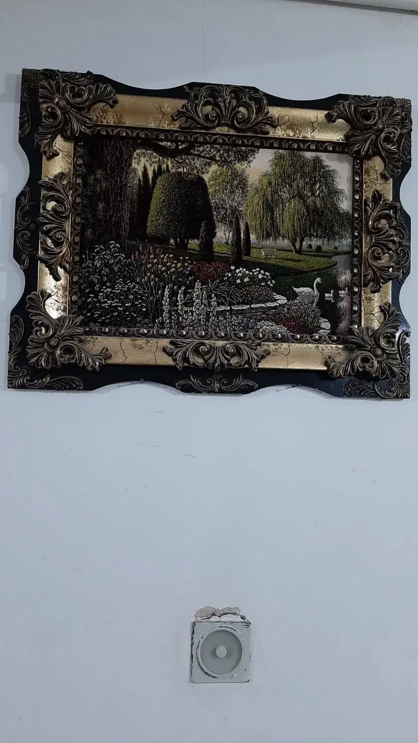 تابلو فرش دستبافت گونه ۱۵۰۰شانه کاشان|تابلو فرش|کوهدشت, |دیوار