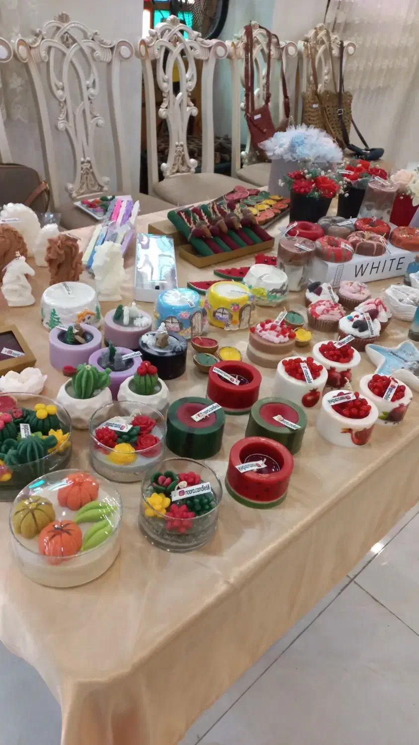 فروش انواع شمع دکوری و تزیینی|صنایع دستی و سایر لوازم تزئینی|فومن, |دیوار