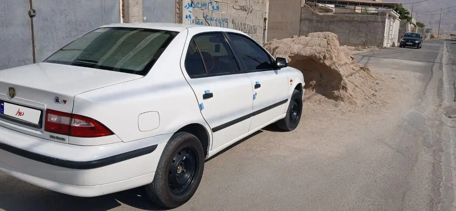 سمند 91کم کار رنگ سفید|خودرو سواری و وانت|برازجان, |دیوار