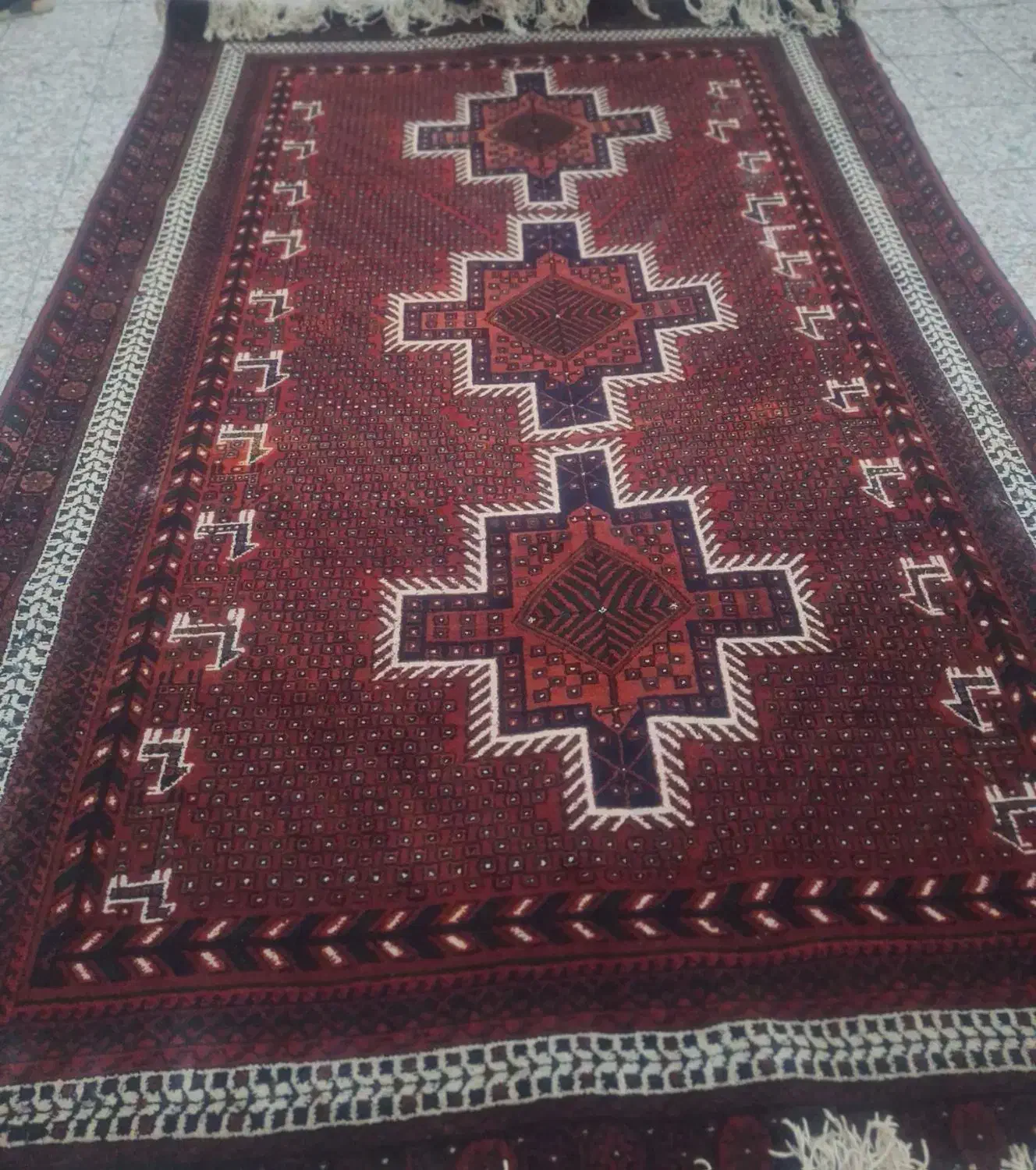 قالی سنتی دست بافت|فرش|جیرفت, |دیوار