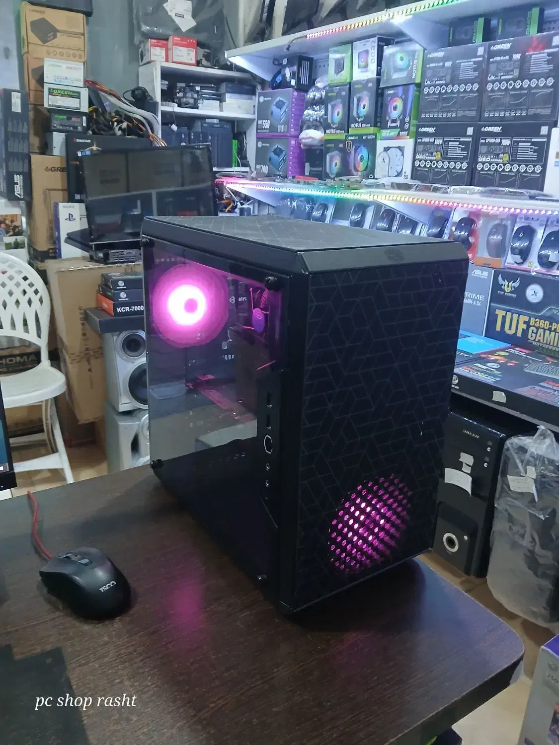 کیس گیمینگ کولر مستر پاور ۸۵۰ وات گلد cpu i5|رایانه رومیزی|رشت, باهنر|دیوار