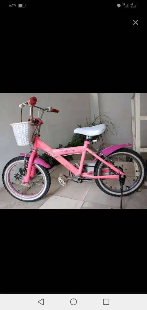 دوچرخه دخترانه سایز 16|دوچرخه، اسکیت، اسکوتر|اسلامشهر, شهرک سعیدیه|دیوار