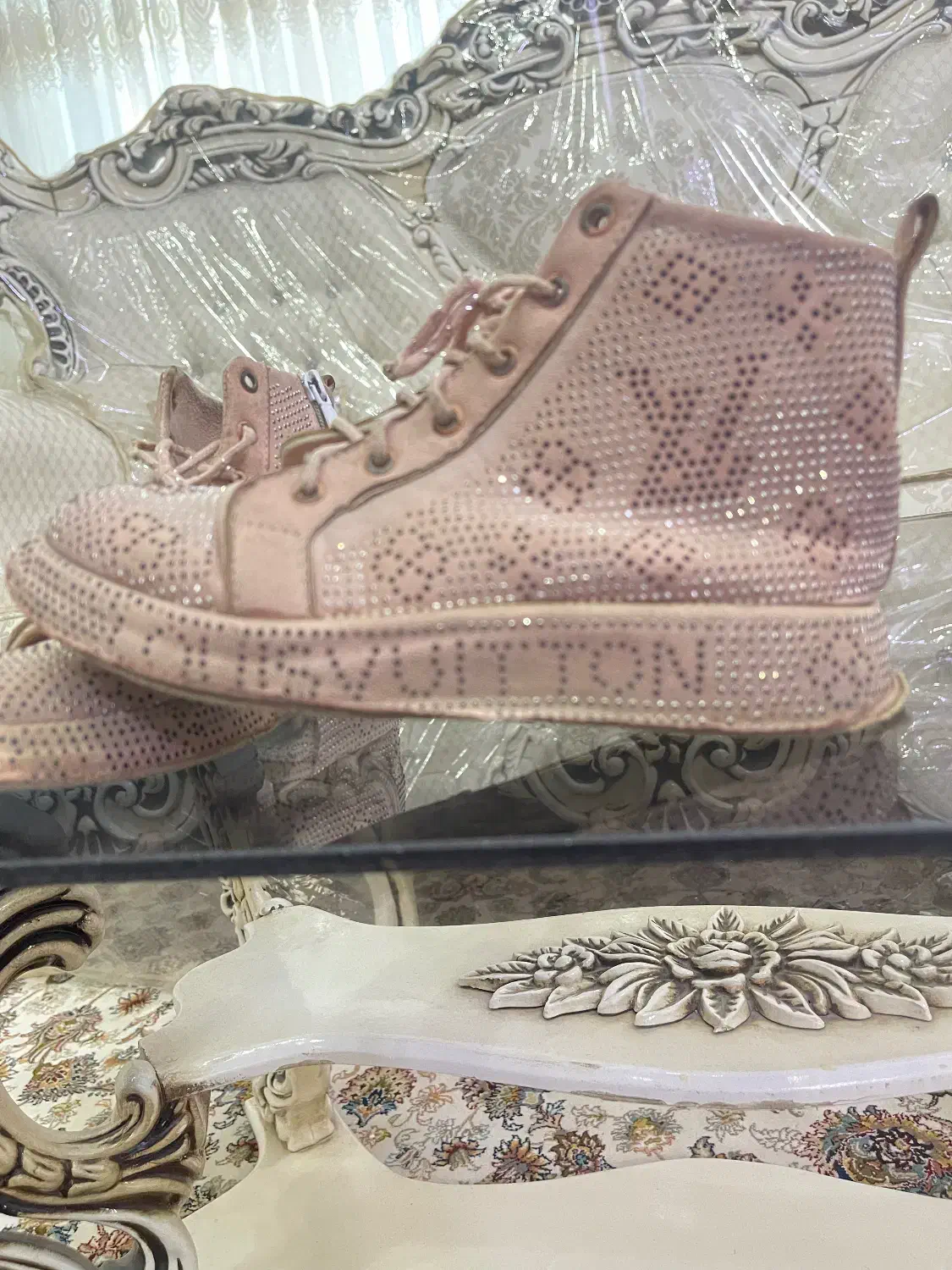 پوت دخترانه سایز ۳۵ فقط ۱۵۰|کفش و لباس بچه|جوانرود, |دیوار