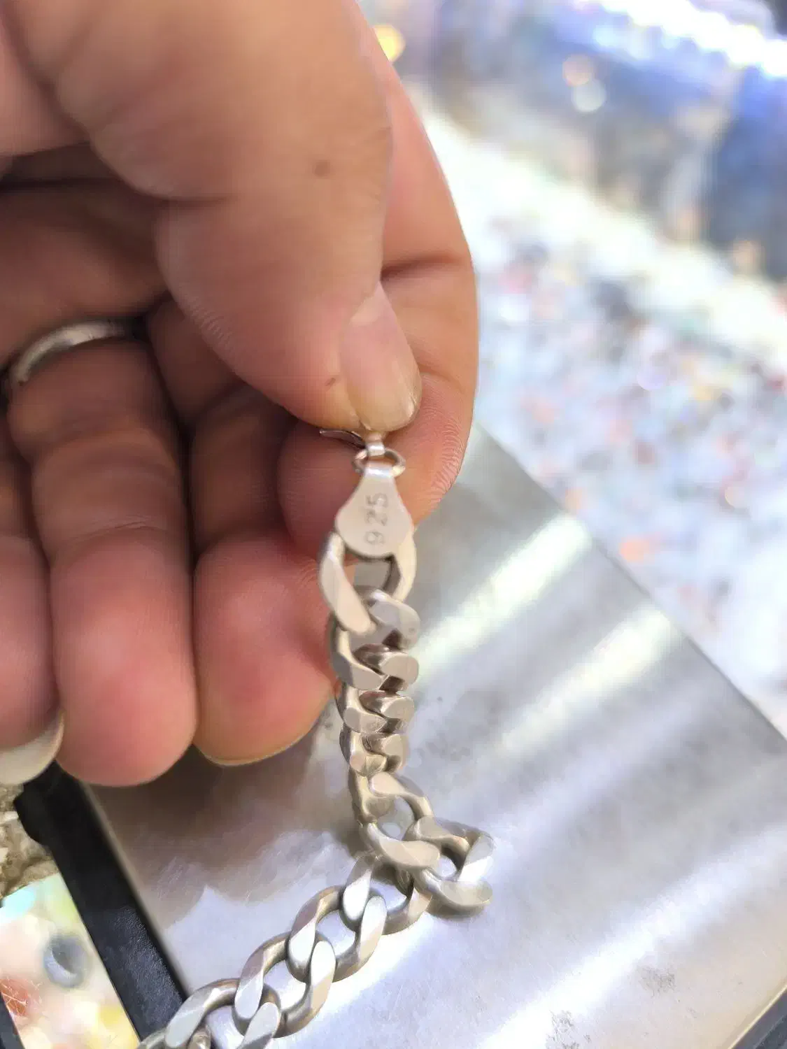 دستبند نقره کارتیر بلند|جواهرات|مشهد, حرم مطهر رضوی|دیوار