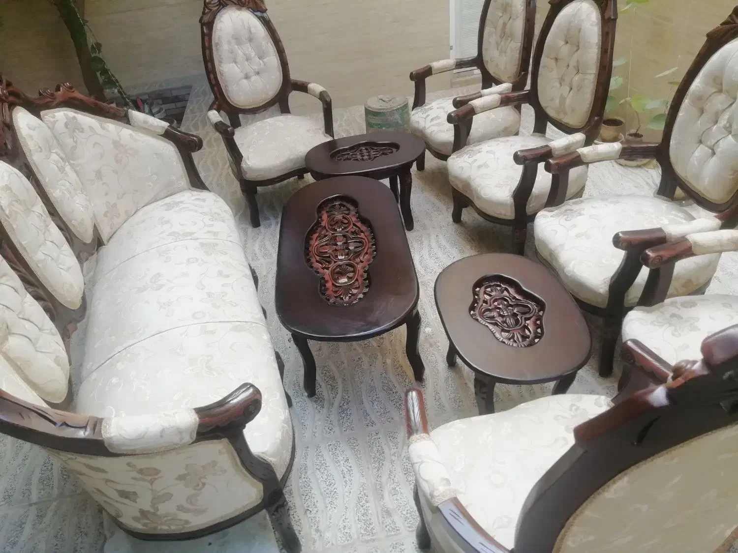 یک دست مبلمان 9 نفره|مبلمان خانگی و میز عسلی|شیراز, دشت چنار|دیوار