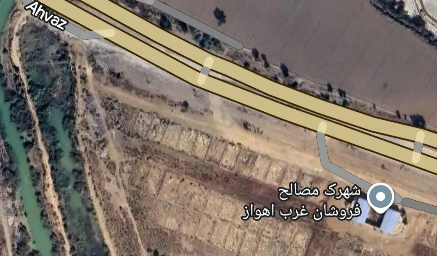 ۱۶۰زمین تجاری بر جاده حمیدیه منطقه عین ۲|فروش زمین و ملک کلنگی|حمیدیه, |دیوار