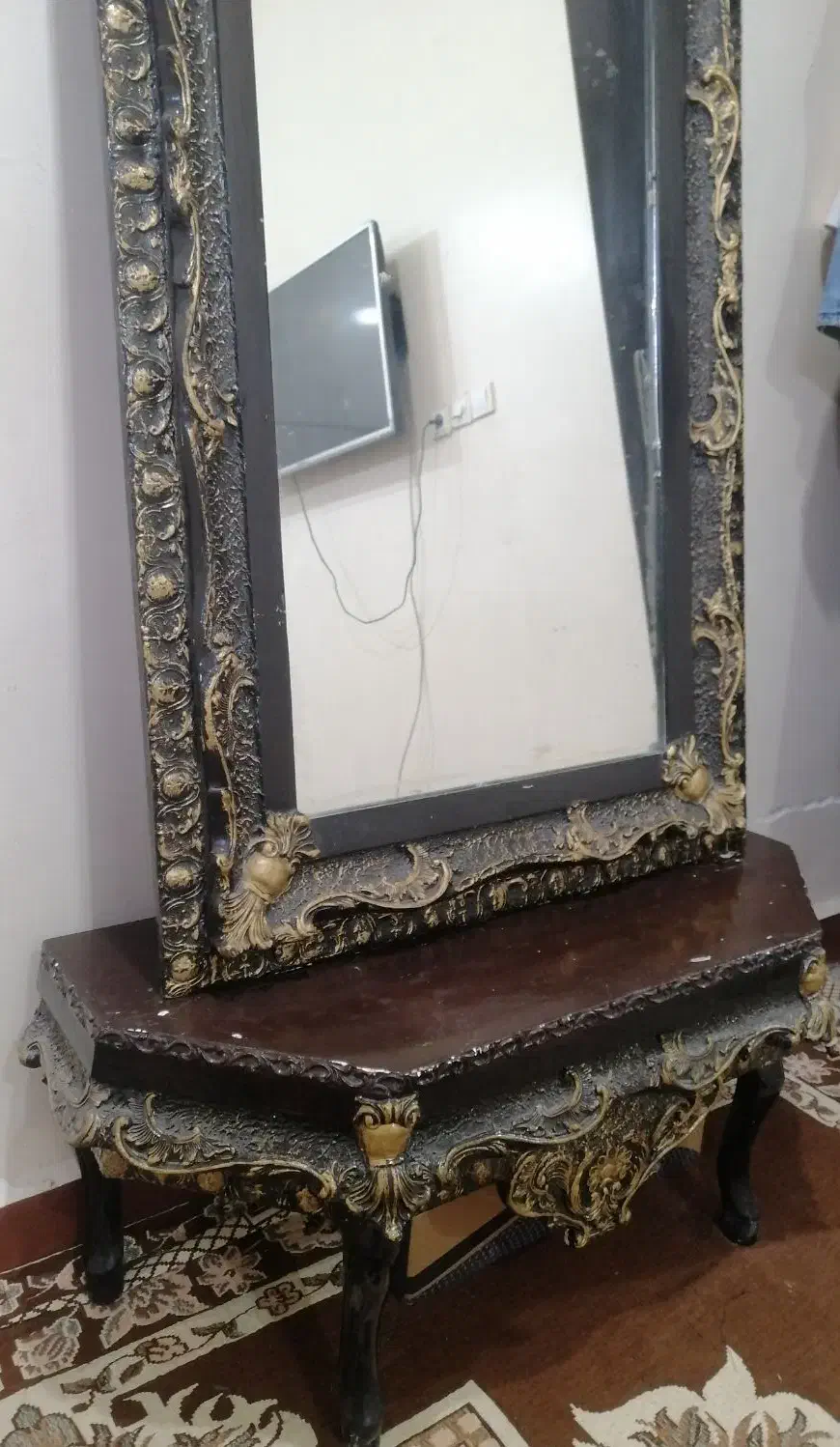 آینه کنسول|بوفه، ویترین، کنسول|اهواز, شهرک پیام|دیوار