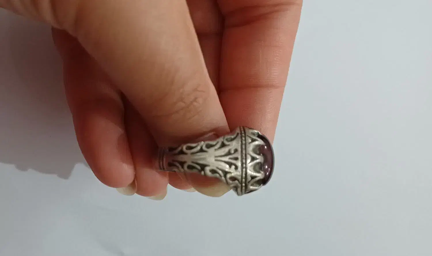 انگشتر نقره سنگ عقیق|جواهرات|مراغه, |دیوار