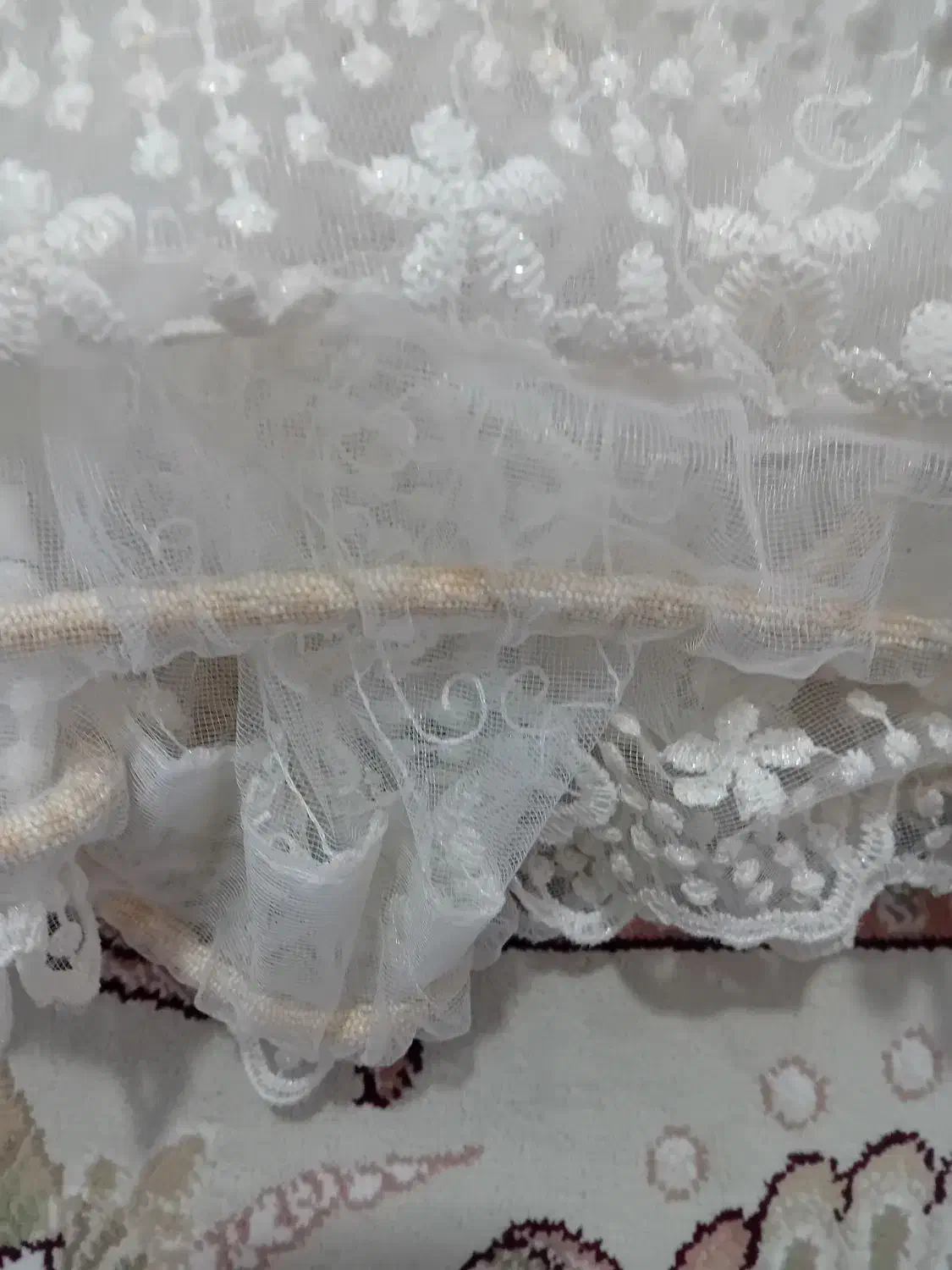 پرده حریر. در حد نو.|پرده، رانر، رومیزی|صباشهر, |دیوار