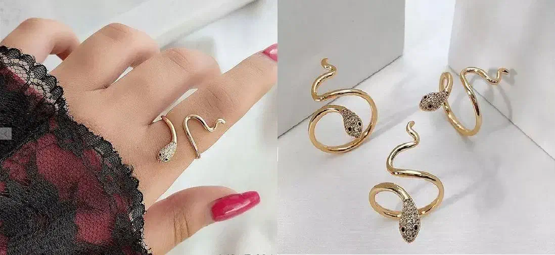 گوشواره و انگشتر ژوپینگ روکش طلا رنگ ثابت|بدلیجات|تهران, جیحون|دیوار