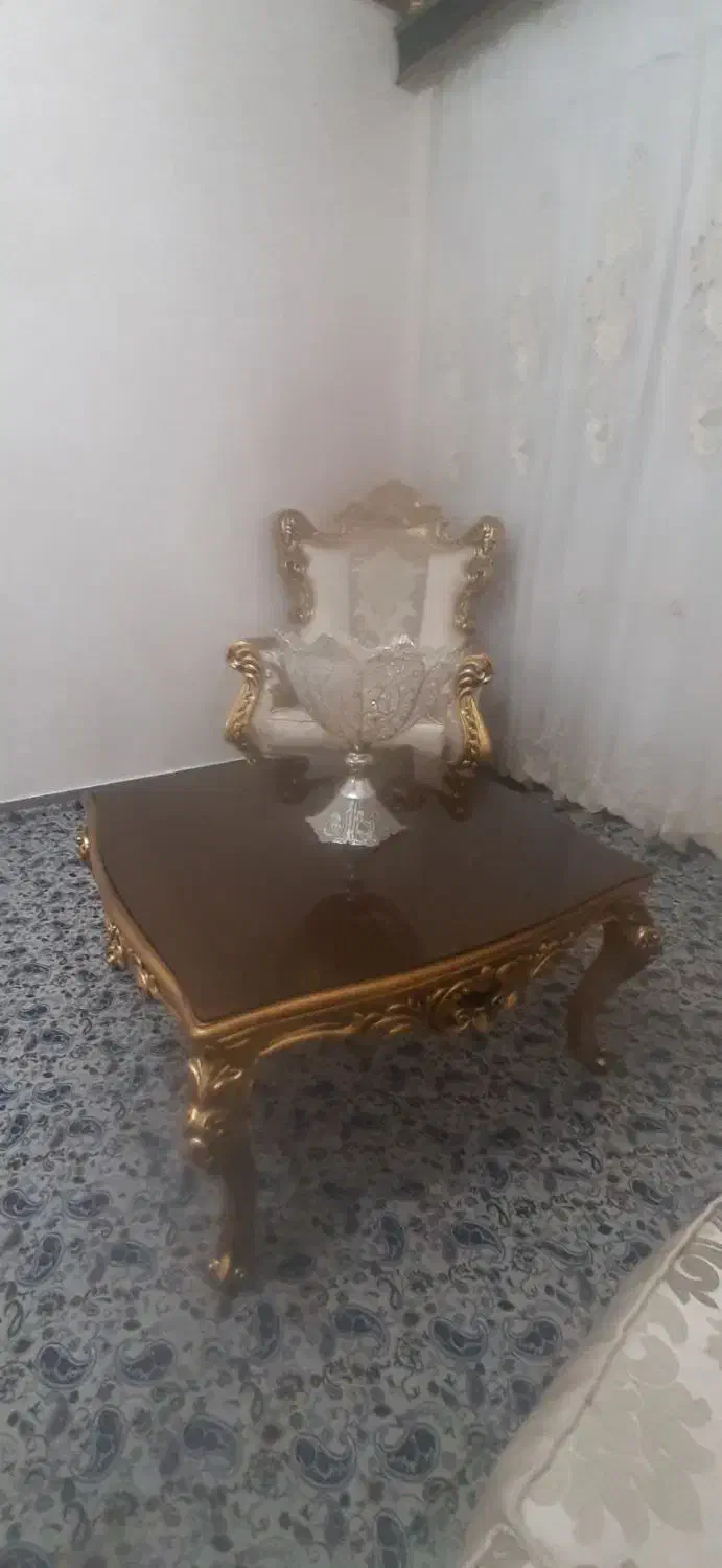 مبلمان ۵ نفره مصرف شده کاملا سالم|مبلمان خانگی و میز عسلی|تهران, کیانشهر|دیوار