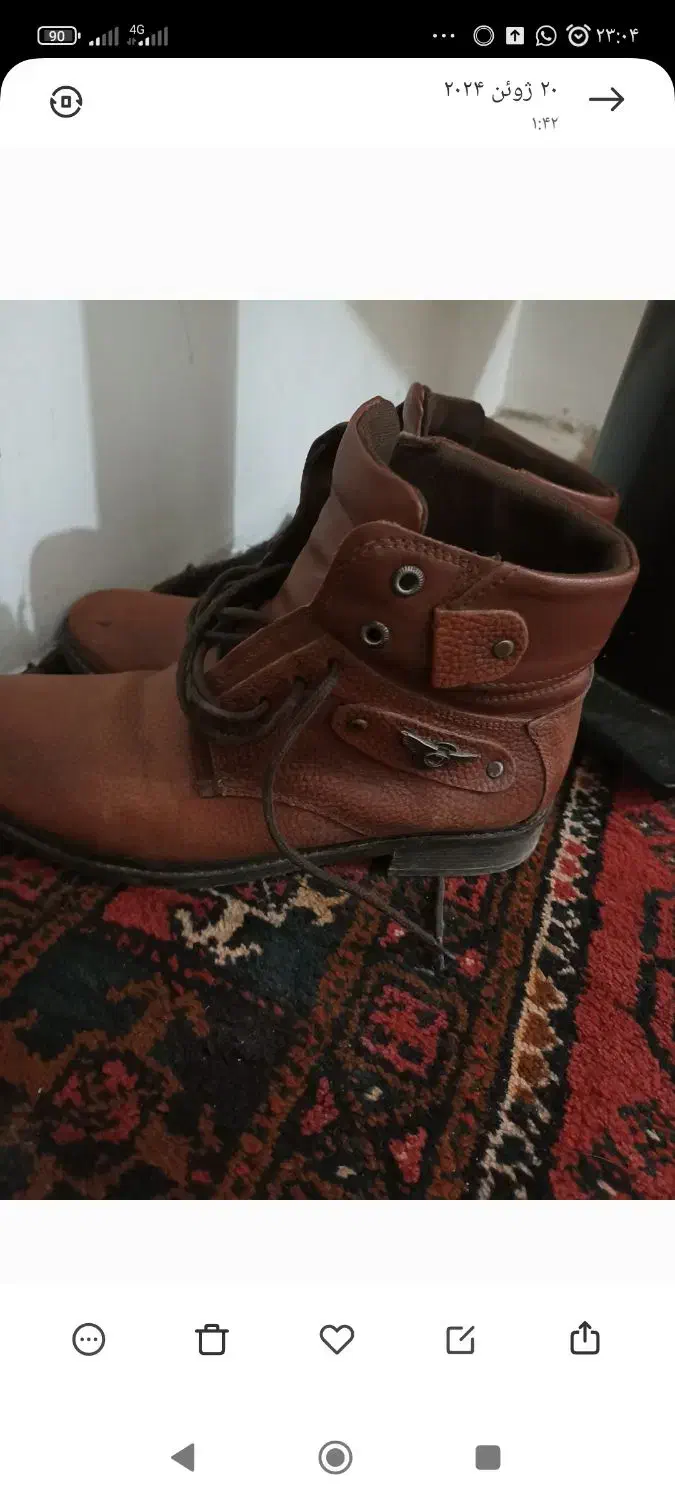 کفش نیم بوت اصل|کیف، کفش، کمربند|نیمروز, |دیوار