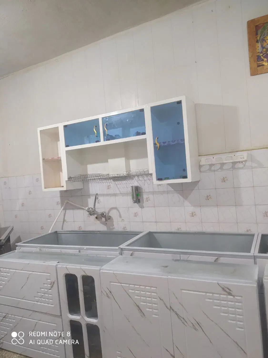 هودوسینک و کابینت بالا با جاظرفی|هود|یاسوج, |دیوار