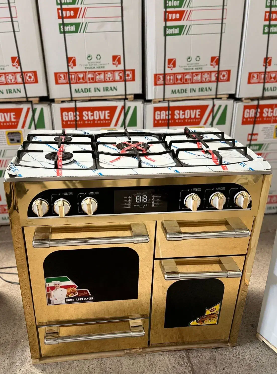 ۵شعله استیل فندک دار|اجاق گاز و لوازم برقی پختوپز|تهران, تهرانسر شمالی|دیوار