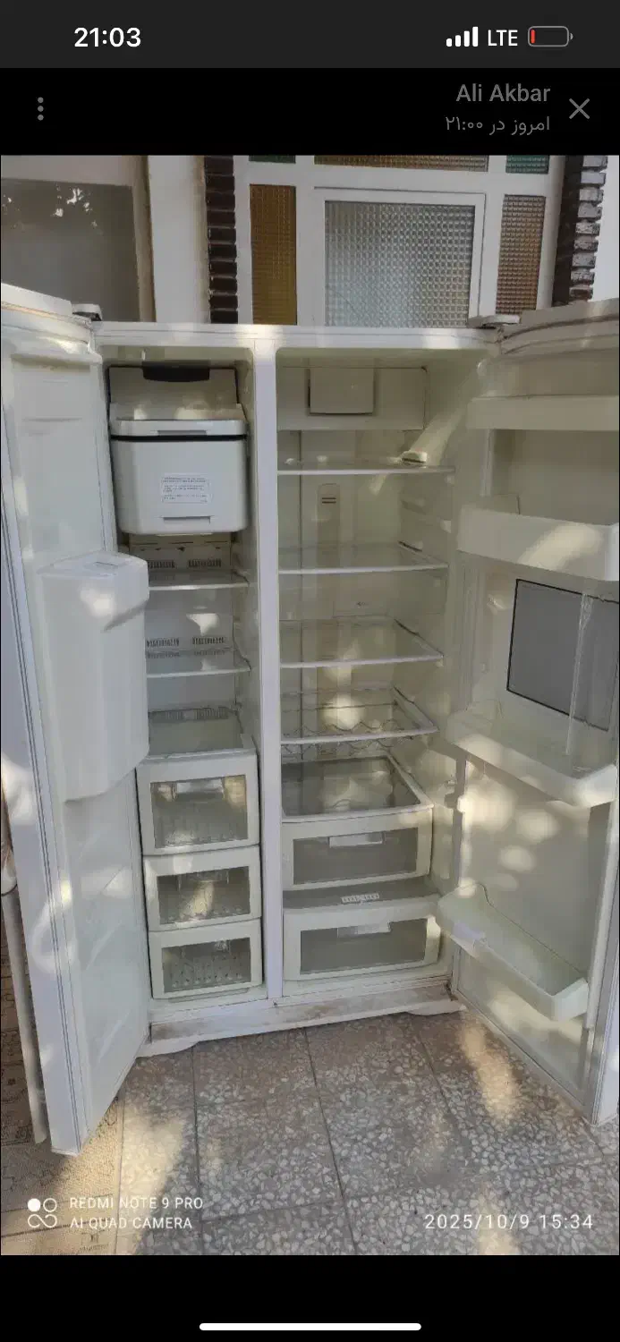 یخچال ساید بای ساید|یخچال و فریزر|قم, باغ شازده|دیوار