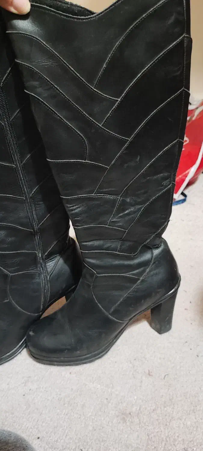 بوت چرم ساق بلند|کیف، کفش، کمربند|تهران, شهرک پاسداران|دیوار