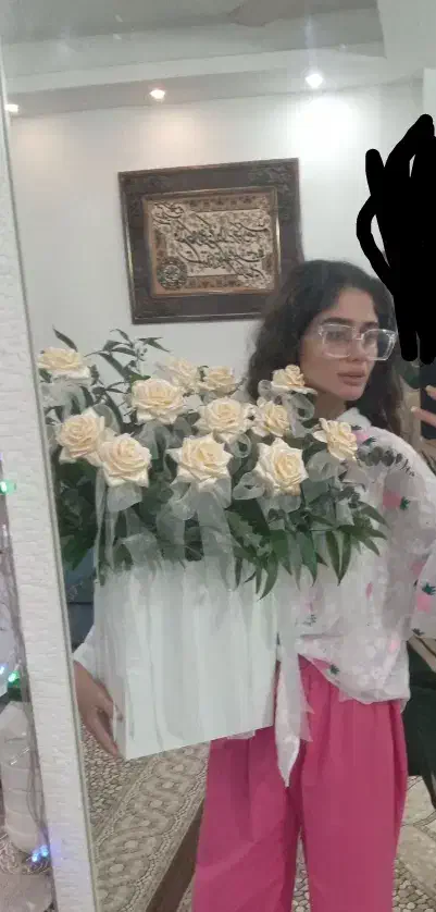 دسته‌گل‌ربانی/باکس‌گل/هدیه/تولد/گل‌خواستگاری|گل مصنوعی|رشت, فلسطین|دیوار