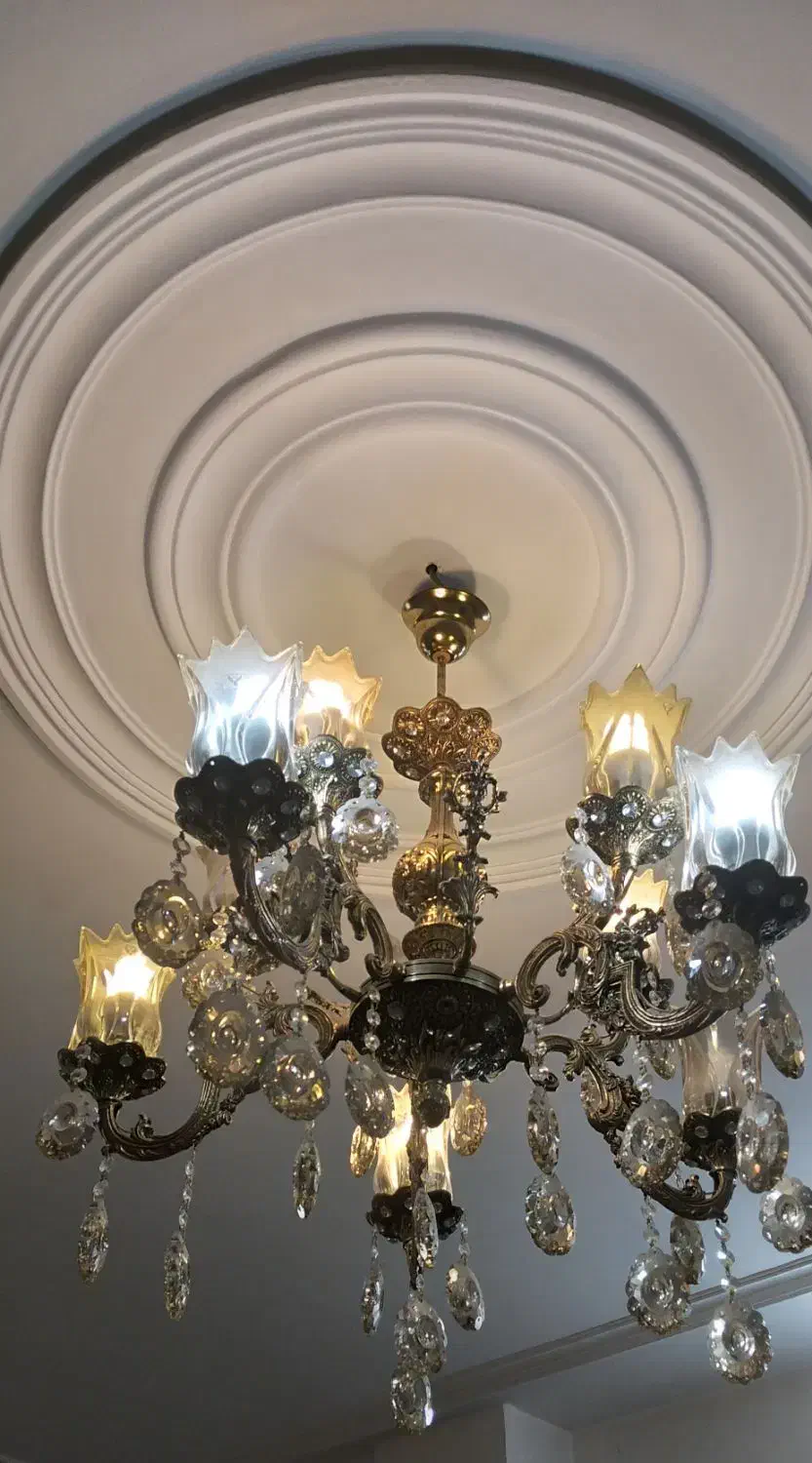 لوستر برنز|لوستر و چراغ آویز|ساوه, |دیوار