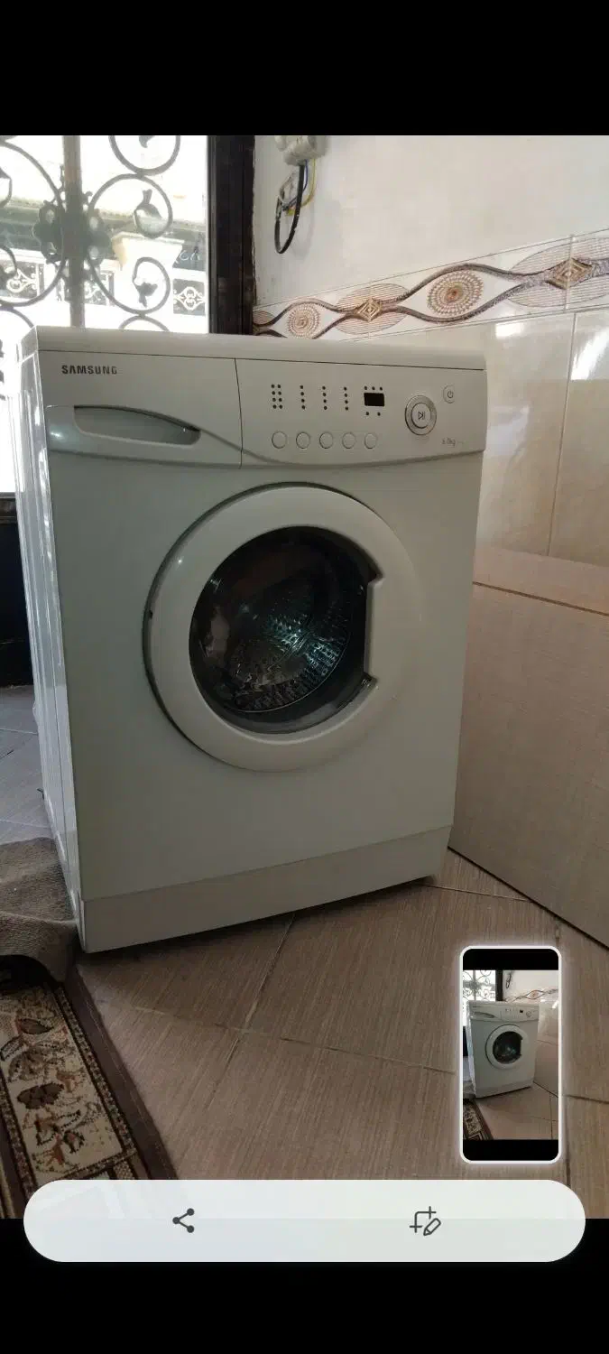 دوتا لباسشویی بسیار تمیز در شهرستان صحنه|ماشین لباسشویی و خشککن لباس|صحنه, |دیوار