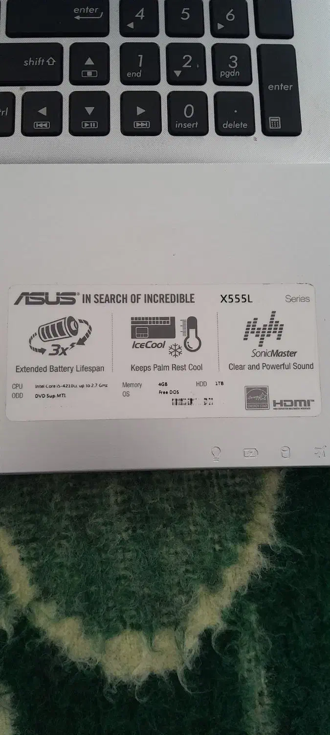 لپ تاب ASUS core i5|رایانه همراه|تهران, شهرک ولیعصر جنوبی|دیوار