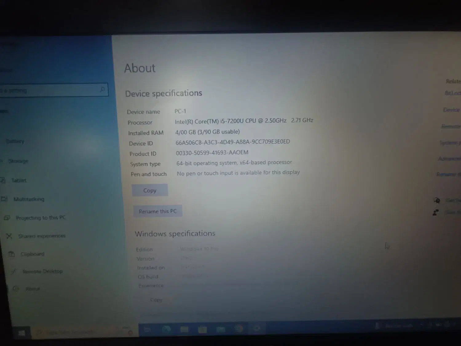 لبتاب hp pro book core i5 نسل 7|رایانه همراه|کهریزک, |دیوار