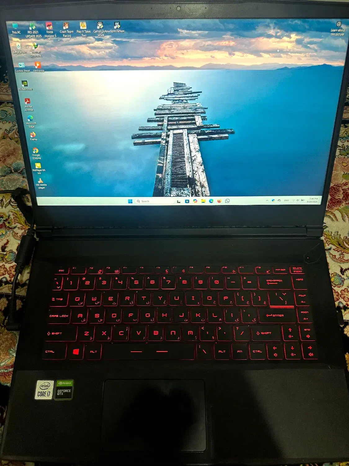 لپ تاپ گیمینگ MSI|رایانه همراه|گناباد, |دیوار