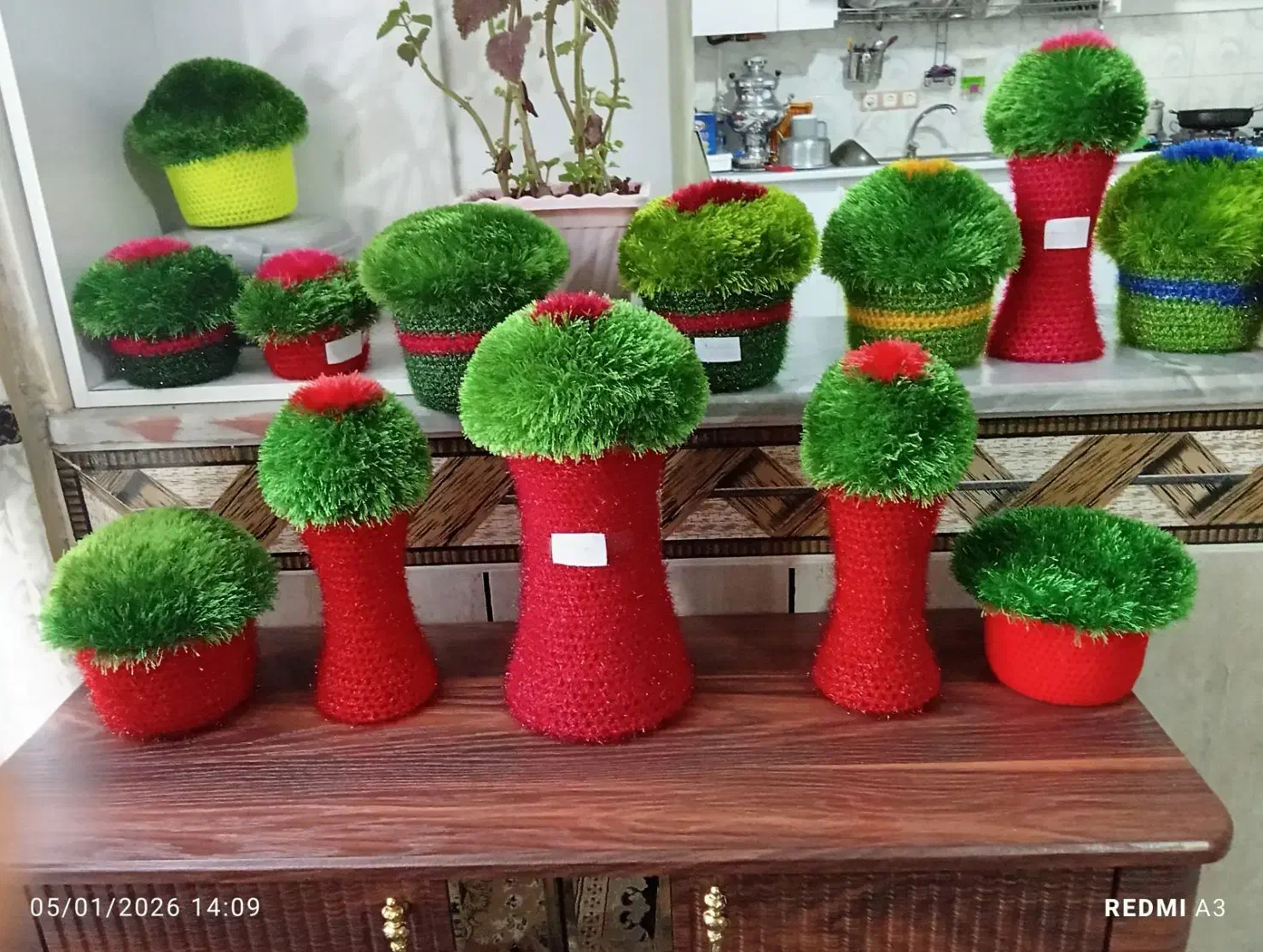 سبزه های جدید بافتنی|صنایع دستی و سایر لوازم تزئینی|خرم‌آباد, |دیوار