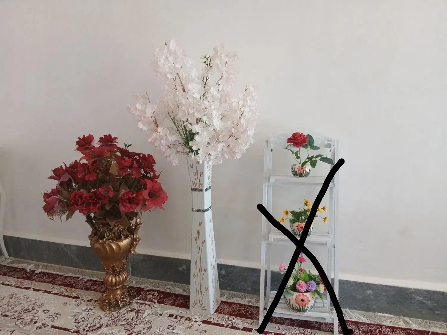 ۲تا گل قشنگ|گل مصنوعی|کوهدشت, |دیوار