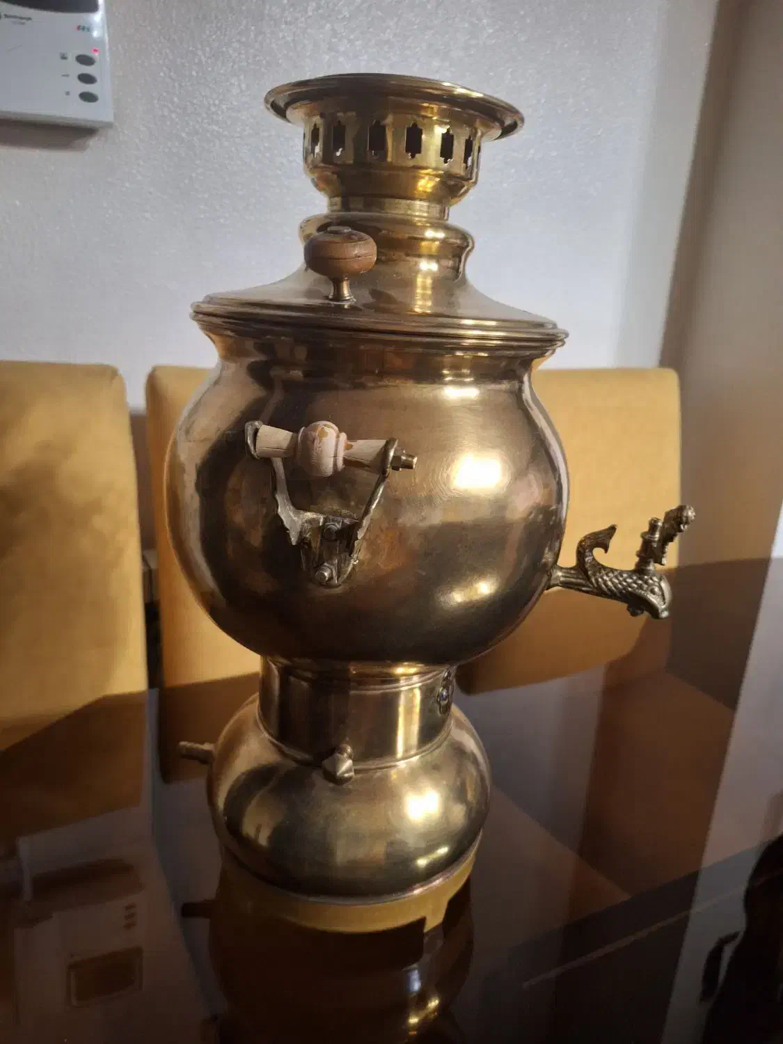 سماور مسی گازی دو میلیون و پانصد|سماور، چای‌ساز، قهوه‌ساز|شاهین‌شهر, برخوار غرب|دیوار