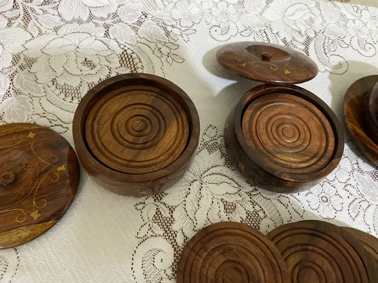 زیرلیوانی چوبی|ظروف سرو و پذیرایی|اسلام‌شهر, شهرک محمدیه|دیوار