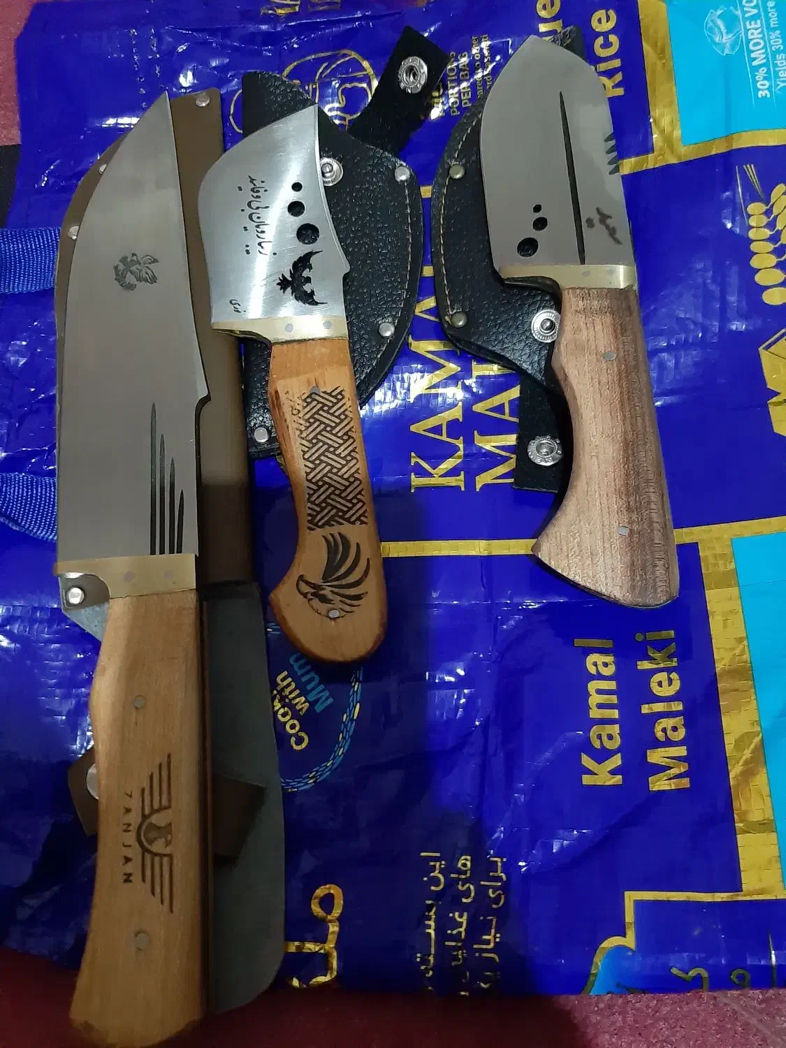 ۲عددچاقوگازن کاردست ویک عددشکاری|کوهنوردی و کمپینگ|کرمانشاه, |دیوار