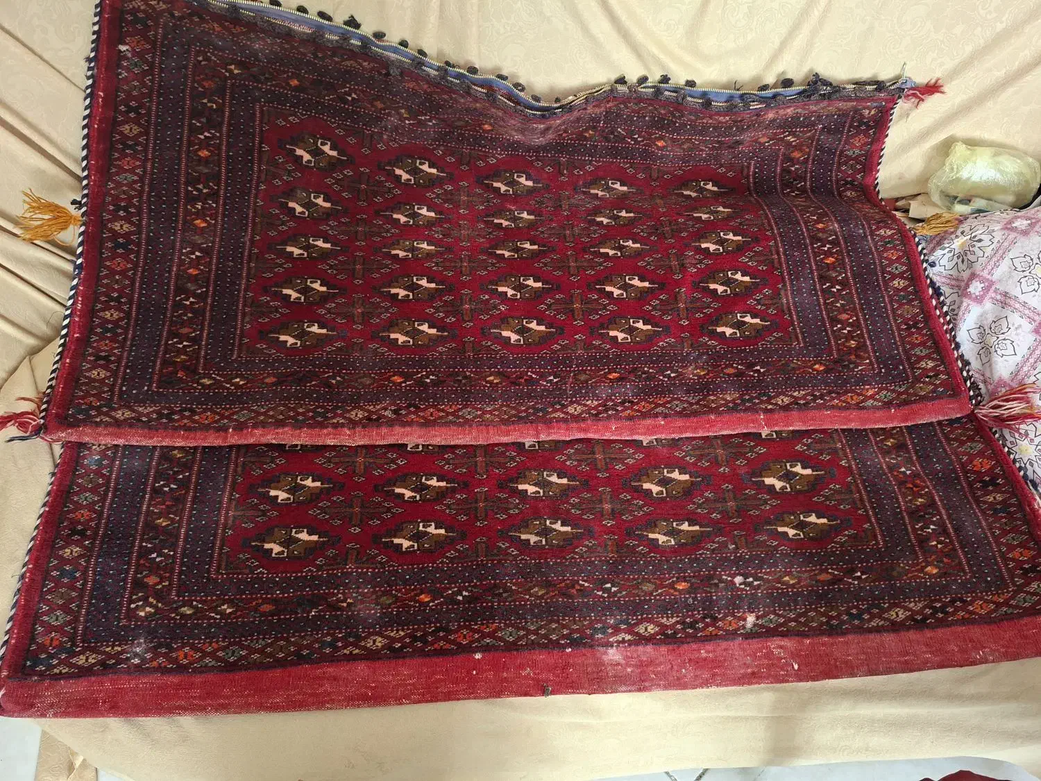 فروش پشتی ترکمن اصل|پشتی|شیراز, کاراندیش|دیوار