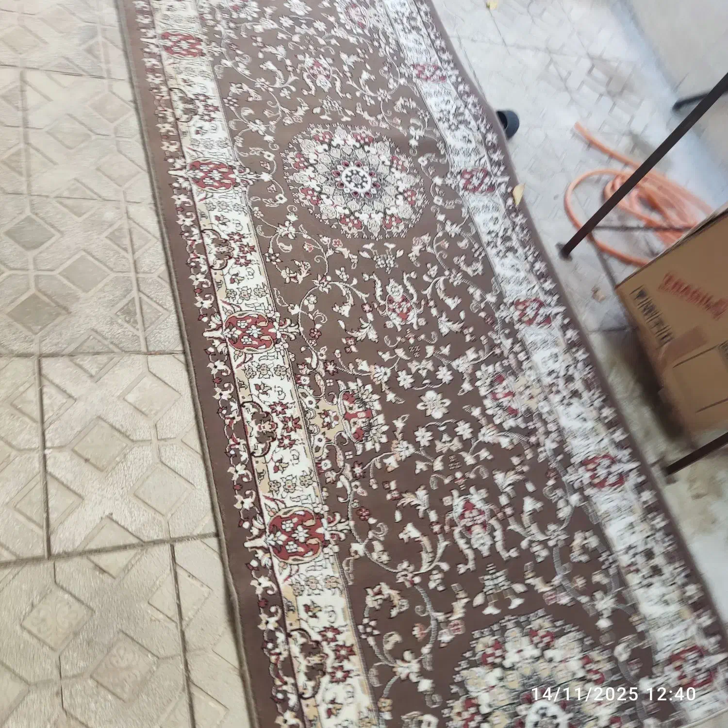 فرش با ابعاد ۵/۵×۱/۱۰ فروش فوری|فرش|خرمدره, |دیوار