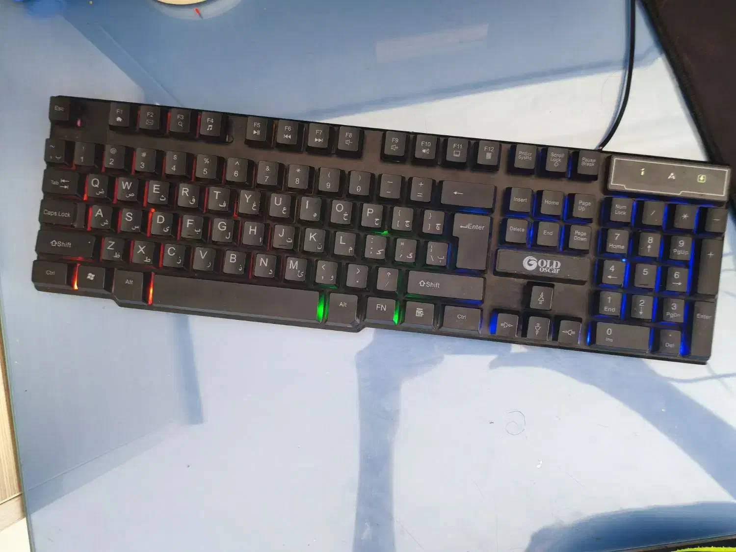 دوتا کیبورد گیمینگ با نور RGB و رقص نور|قطعات و لوازم جانبی رایانه|ارومیه, |دیوار