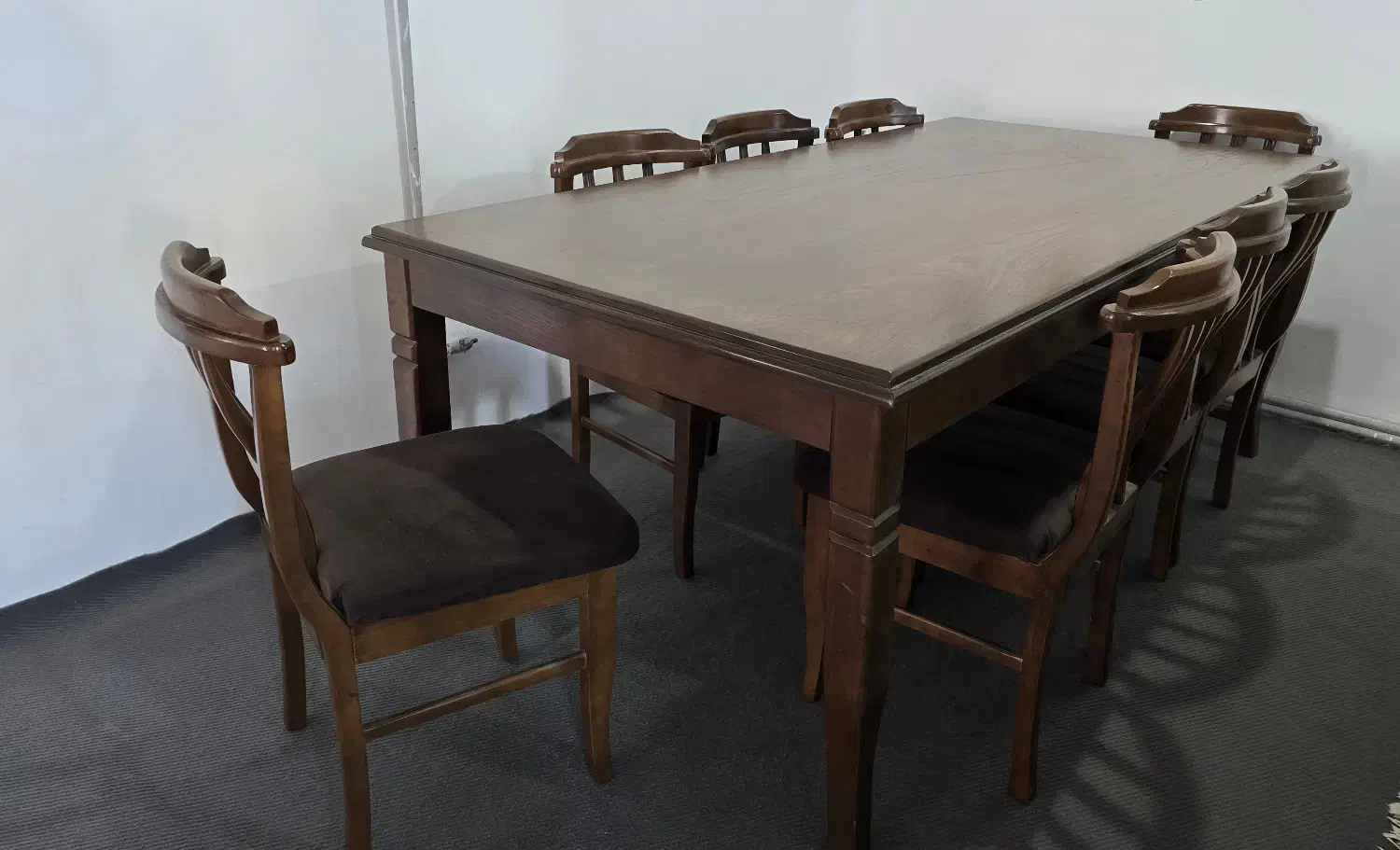 میز نهار خوری هشت نفره|میز و صندلی غذاخوری|شیرود, |دیوار