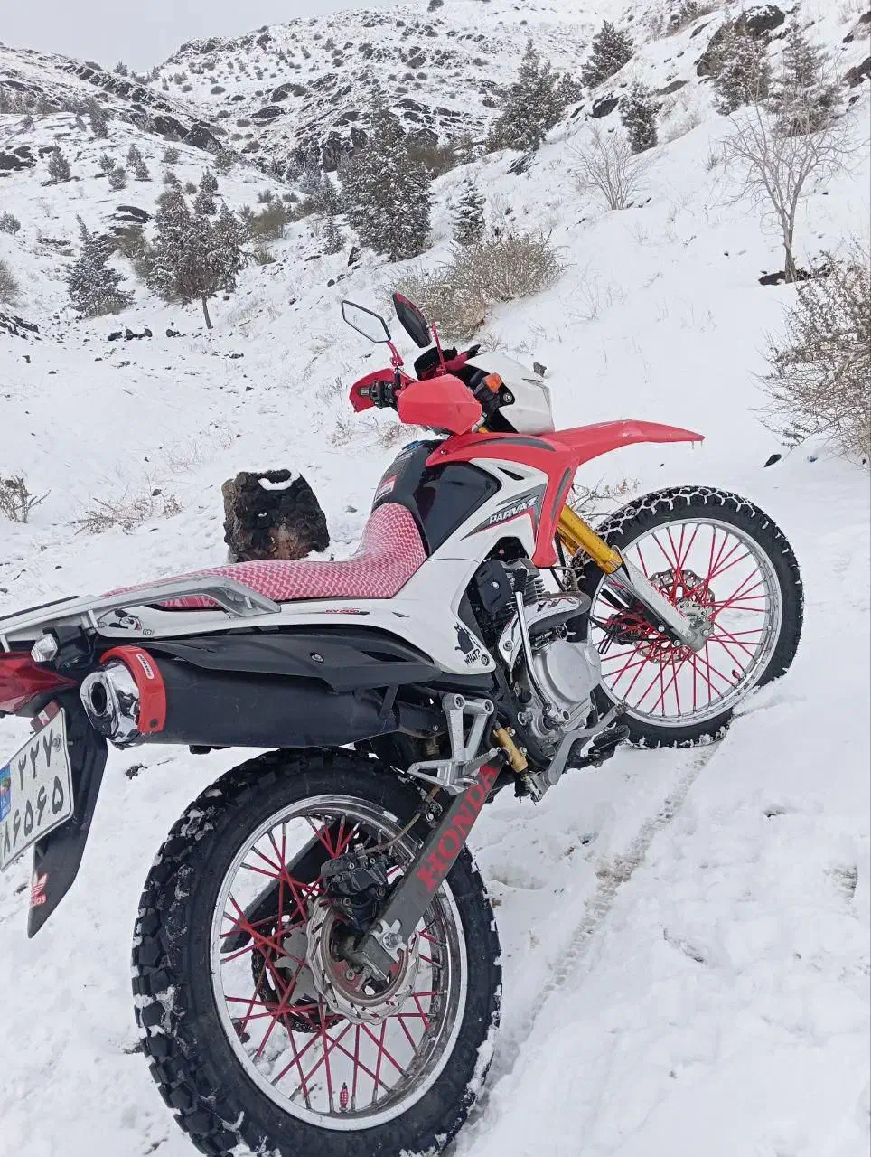 موتور کراس ترقه سلامت لاکی هندا|موتورسیکلت|کرج, کلاک نو|دیوار