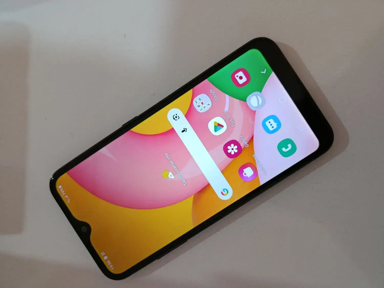 گوشی سامسونگ گلکسی A01 سالم بهمراه قاب|موبایل|لاهیجان, شیشه گران|دیوار