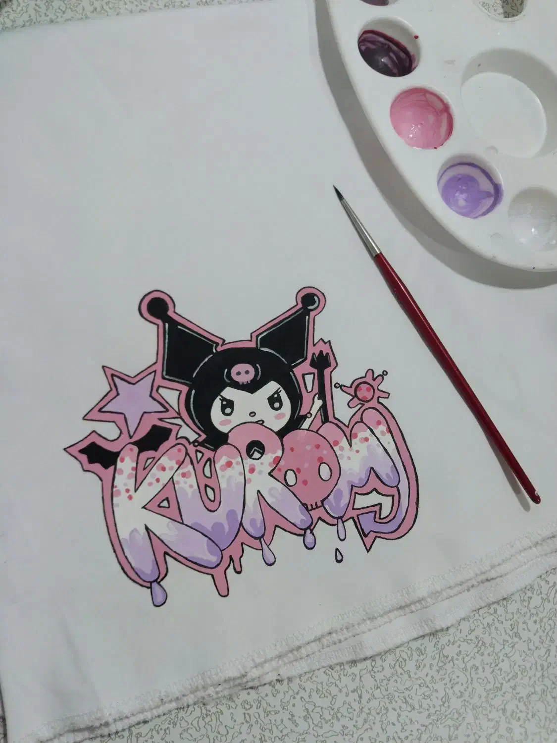 نقاشی روی مقنعه|لباس|الشتر, |دیوار