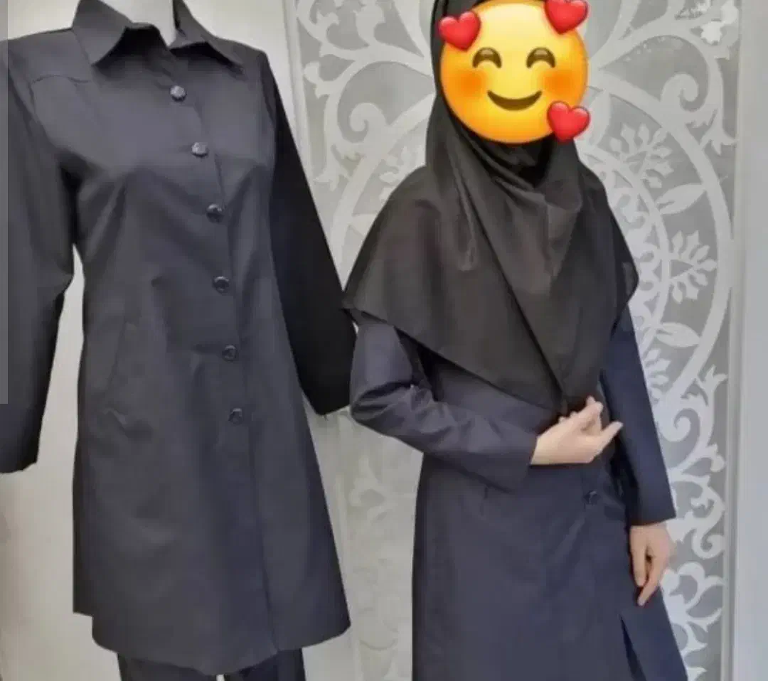 لباس مدرسه دخترانه سرمه ای مناسب کلاس سوم تا نهم|کفش و لباس بچه|سهند, |دیوار