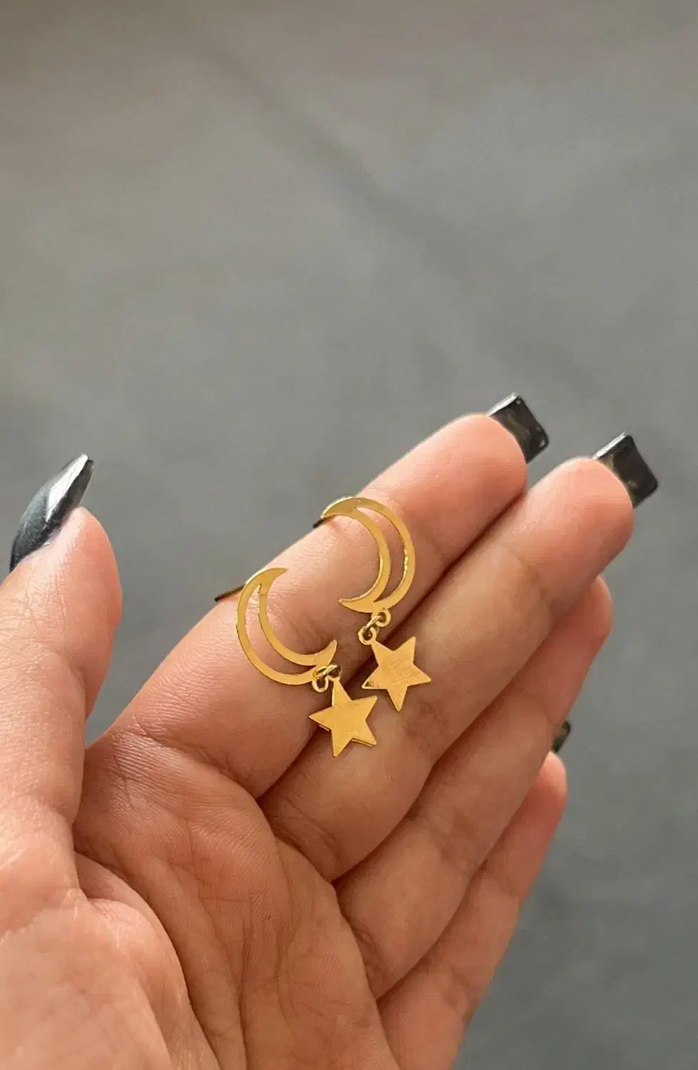 گوشواره ( طلا ) میخی و آویز|جواهرات|اراک, |دیوار