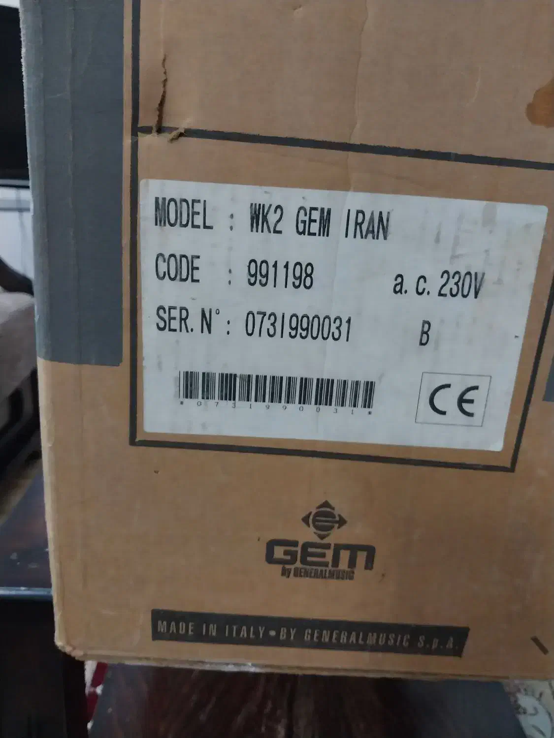 جی ام GEM WK2|پیانو، کیبورد، آکاردئون|اصفهان, اصفهانک|دیوار