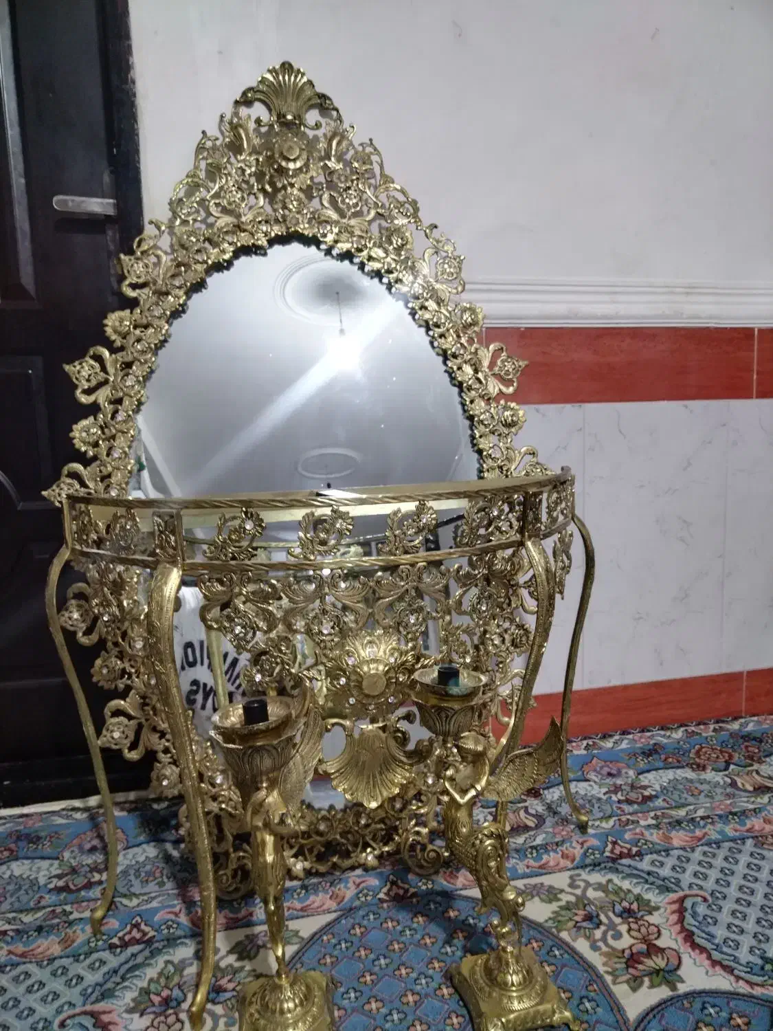 آینه کنسول برنز اصل|آینه|خرمآباد, |دیوار