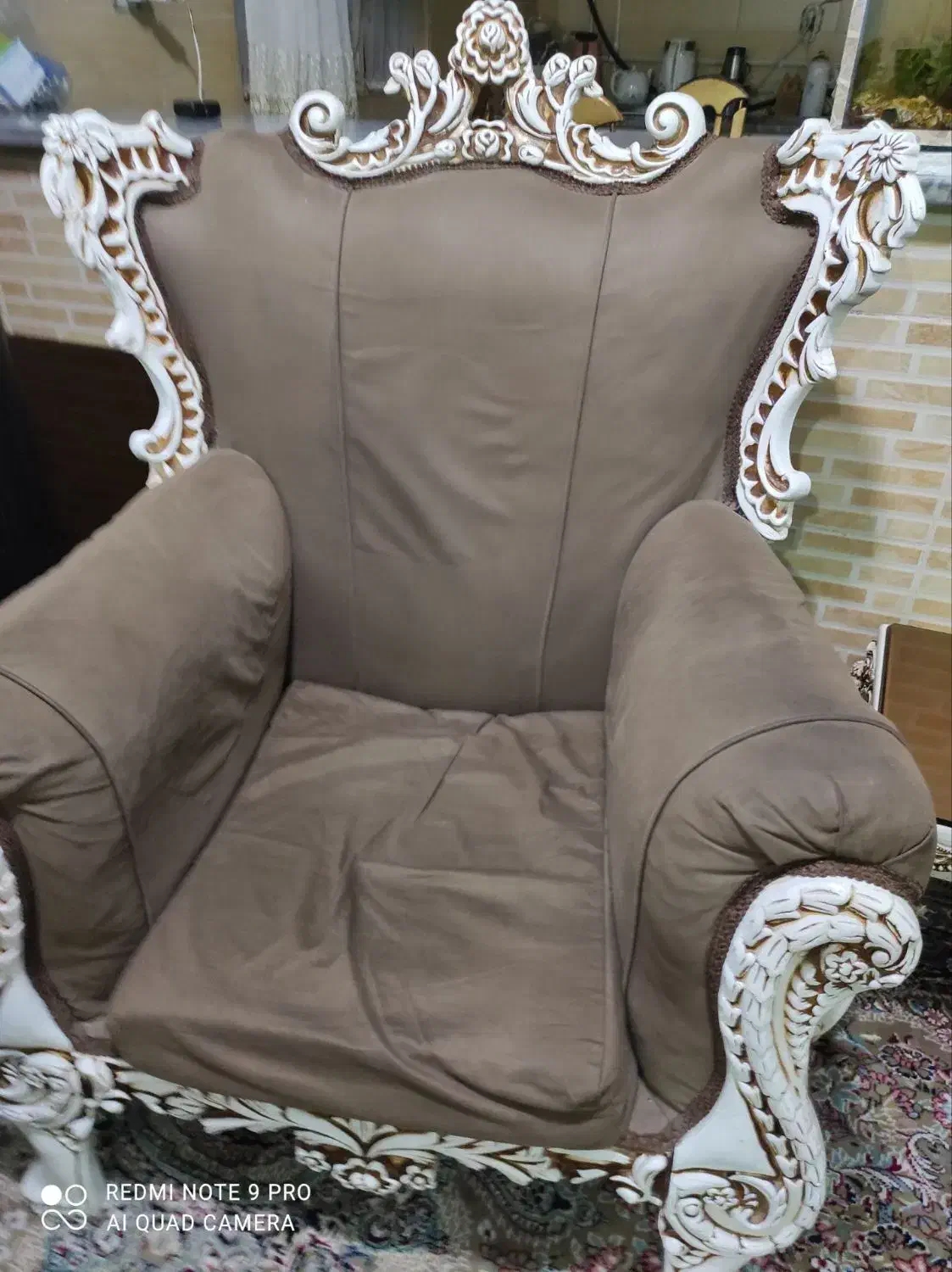 مبل ۹نفره با عسلی|مبلمان خانگی و میز عسلی|تاکستان, |دیوار