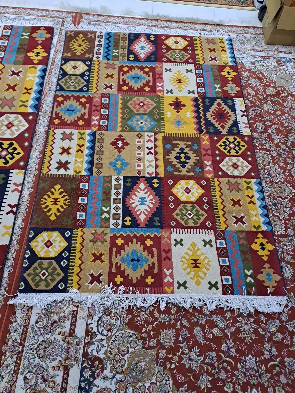 دو تخته فرش|فرش|زنجان, |دیوار