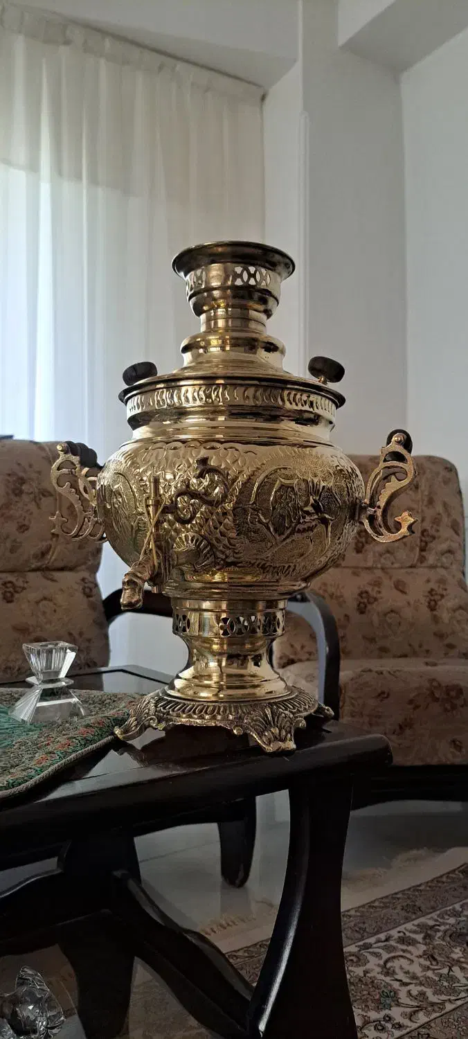 سماور هفت لیتری برنز|سماور، چای‌ساز، قهوه‌ساز|تبریز, |دیوار