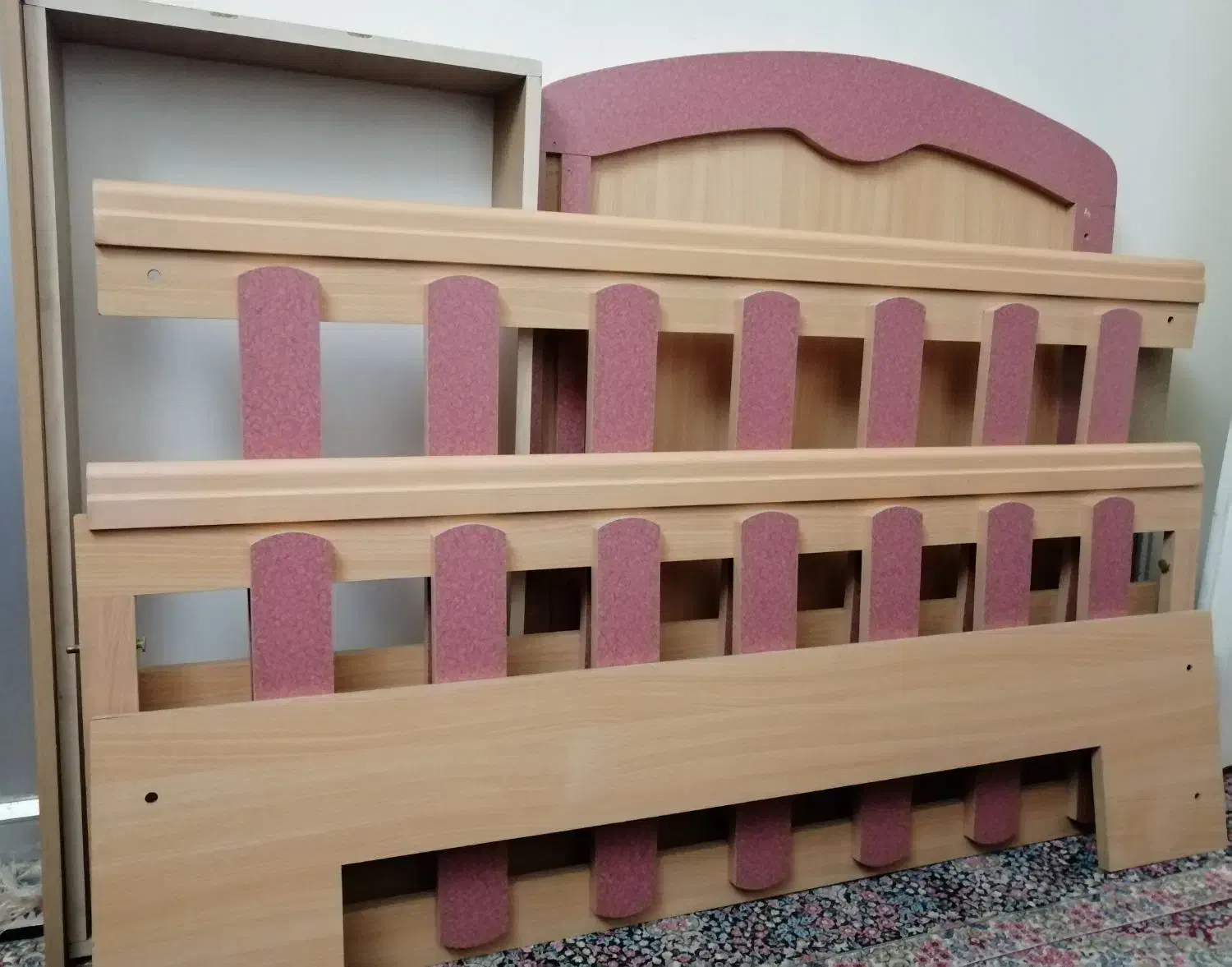 تختخواب کودک MDF کاملا نو و تمیز|تخت و صندلی بچه|کرمان, |دیوار