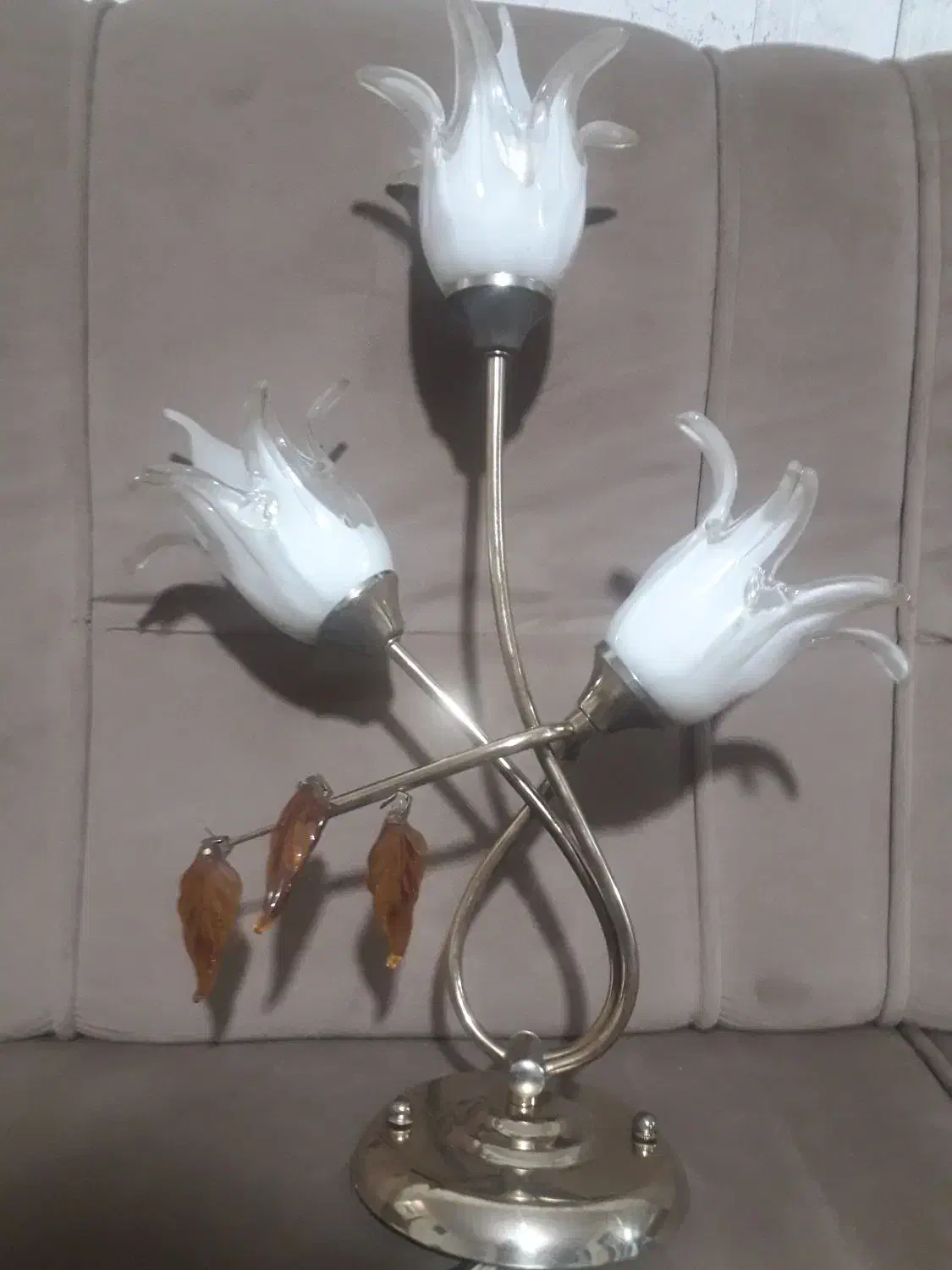 لوستر سه شاخه لاله|لوستر و چراغ آویز|ارومیه, |دیوار