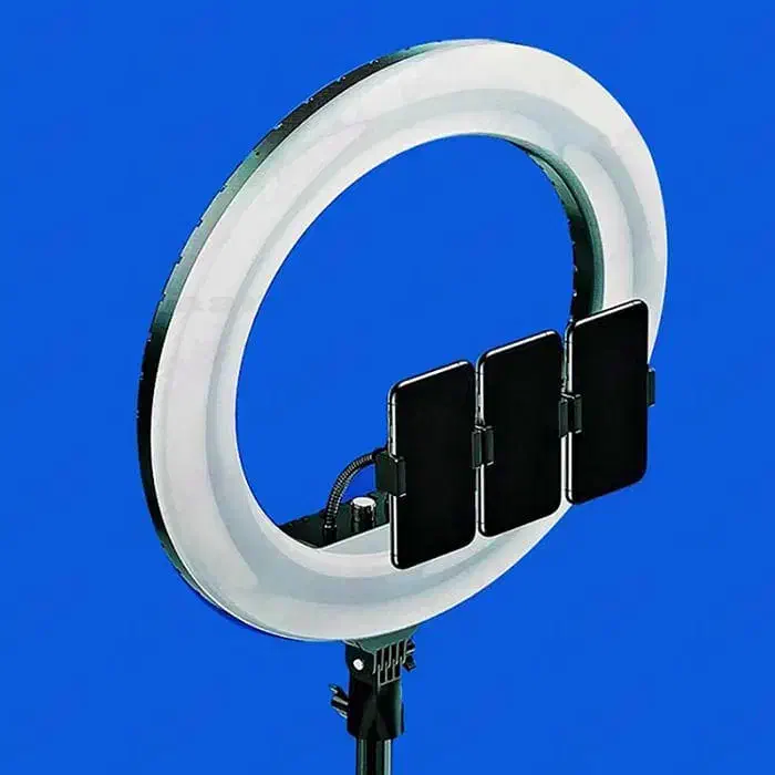 رینگ لایت قطر 54 بزرگ مناسب آرایشگاه|دوربین عکاسی و فیلم‌برداری|کرج, مصباح|دیوار
