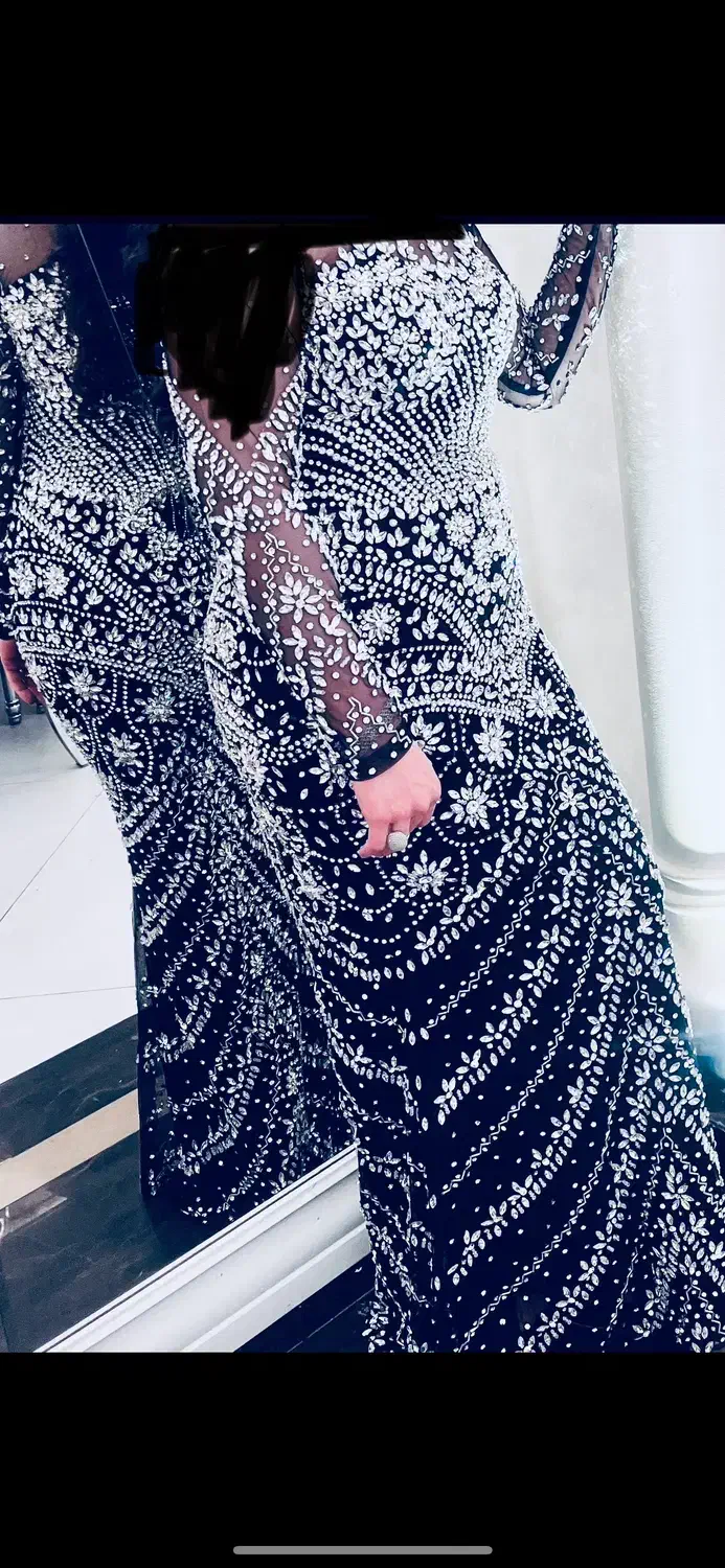 پیراهن مجلسی ( پنل فول سنگ اماراتی ) سایز ۴۰-۴۲|لباس|تهران, ابوذر|دیوار