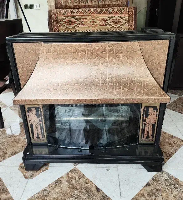 بخاری گازی طرح شومینه توان گاز درحد|بخاری، هیتر، شومینه|رباط‌کریم, رباط‌کریم|دیوار